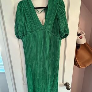 Anthro Green Dress